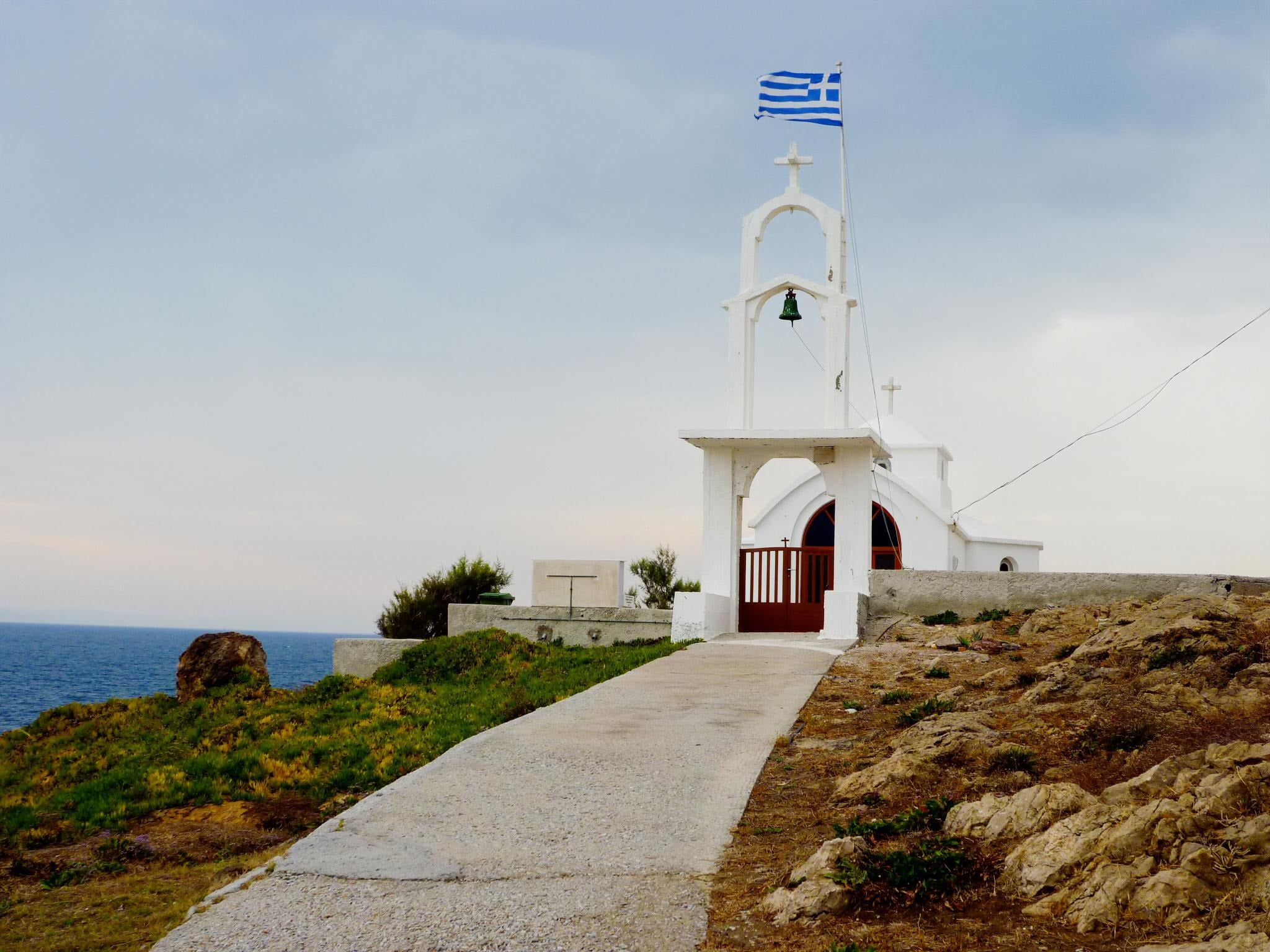 gavathas-eklhsia Παραθαλάσσιο Οικόπεδο 1.387 τ.μ. προς Πώληση στον Γαββαθά Λέσβου